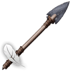 Feathered Stone Arrow
