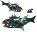 Parakeet Fish School
