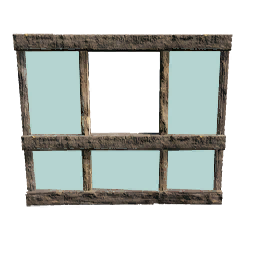 Lumber Glass Windowframe (Primitive Plus)