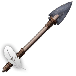 Feathered Stone Arrow