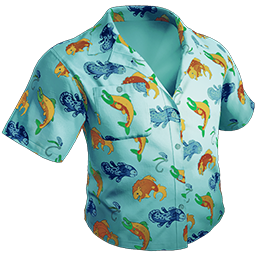 Gone Fishing-Print Shirt