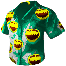 Jack-O-Lantern-Print Shirt Skin