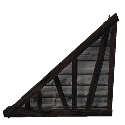 Left-Sloped Lumber Wall