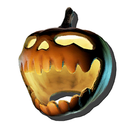 Scary Dino Pumpkin Helmet Skin