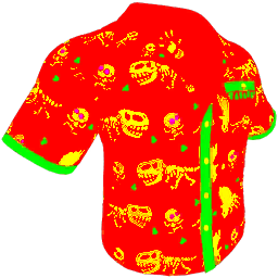 Skelly-Print Shirt Skin