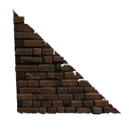 Sloped Brick Wall Right
