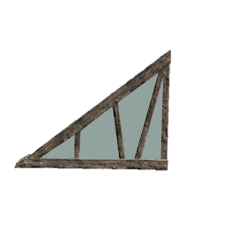Sloped Lumber Glass Wall Left (Primitive Plus)
