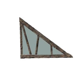 Sloped Lumber Glass Wall Right (Primitive Plus)