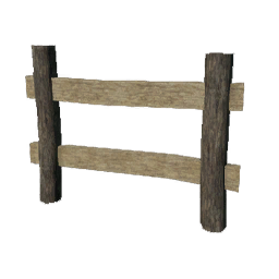 Wood Post Fence (Primitive Plus)