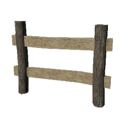 Wood Post Fence