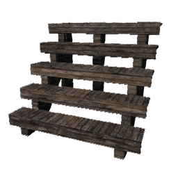 Wooden Stairs (One Level) (Primitive Plus)